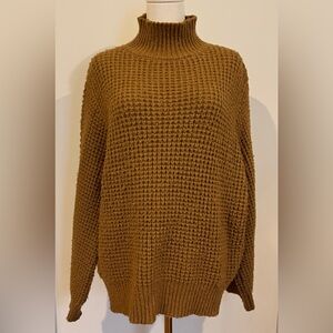 Zara Tan Waffle Knit Sweater